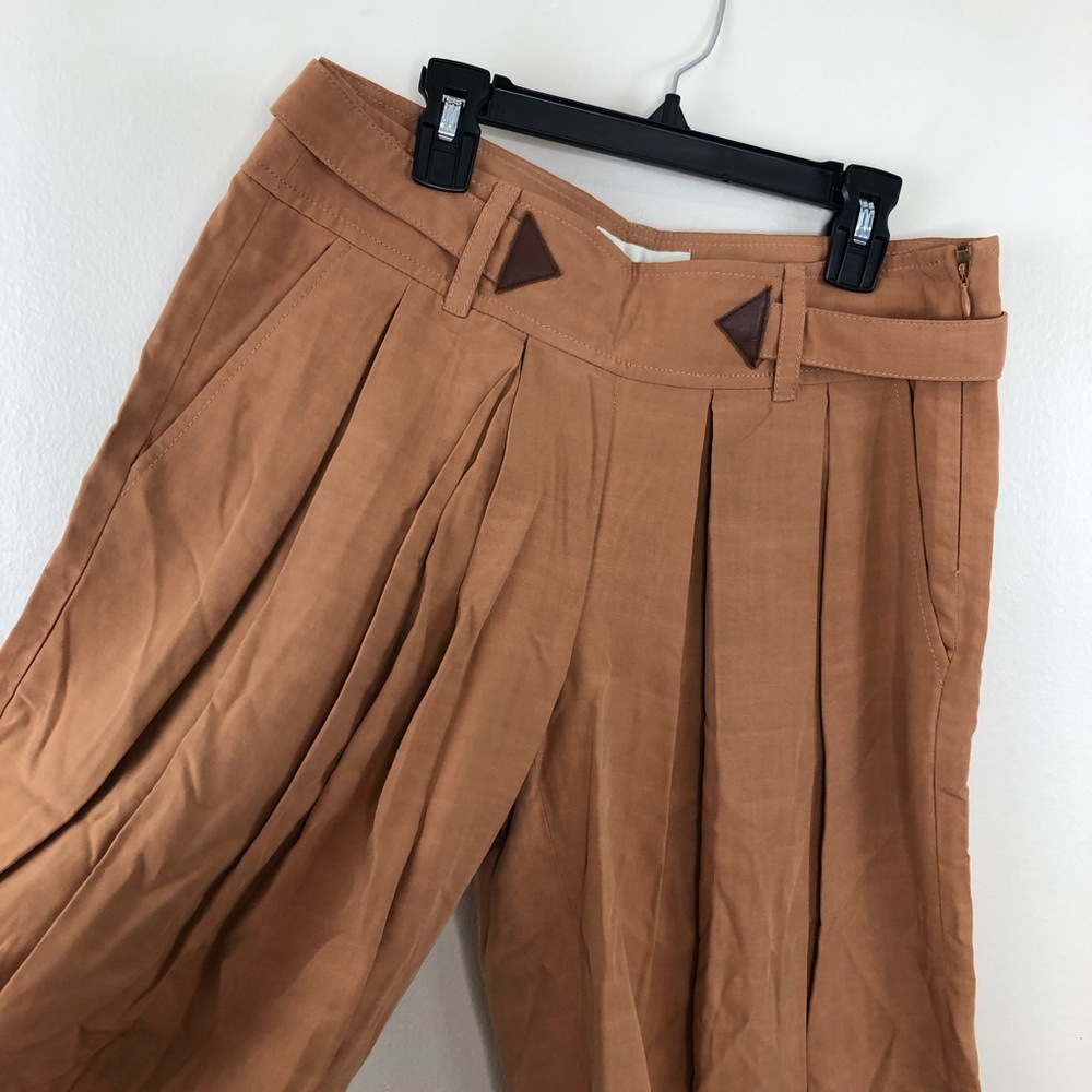 Anthropologie Elevenses Tan Culottes Pant size 2 petite - Picture 5 of 15